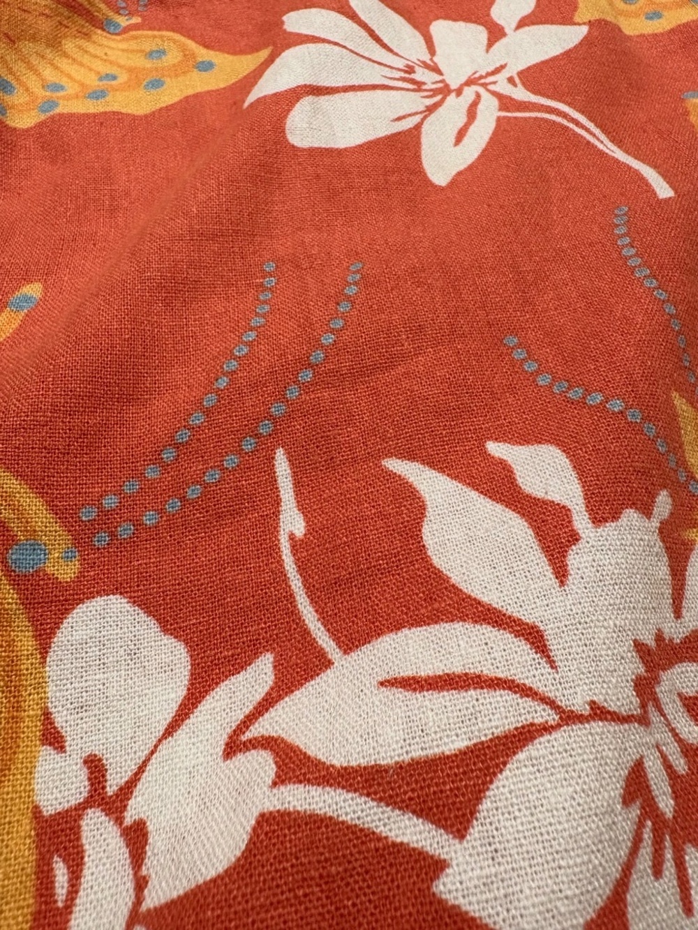 Vintage 2001 Karen Scott Y2K Butterfly Linen Midi Skirt 8P - Picture 4 of 10